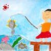 「魚釣り」