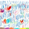 「雨の日のお花畑」